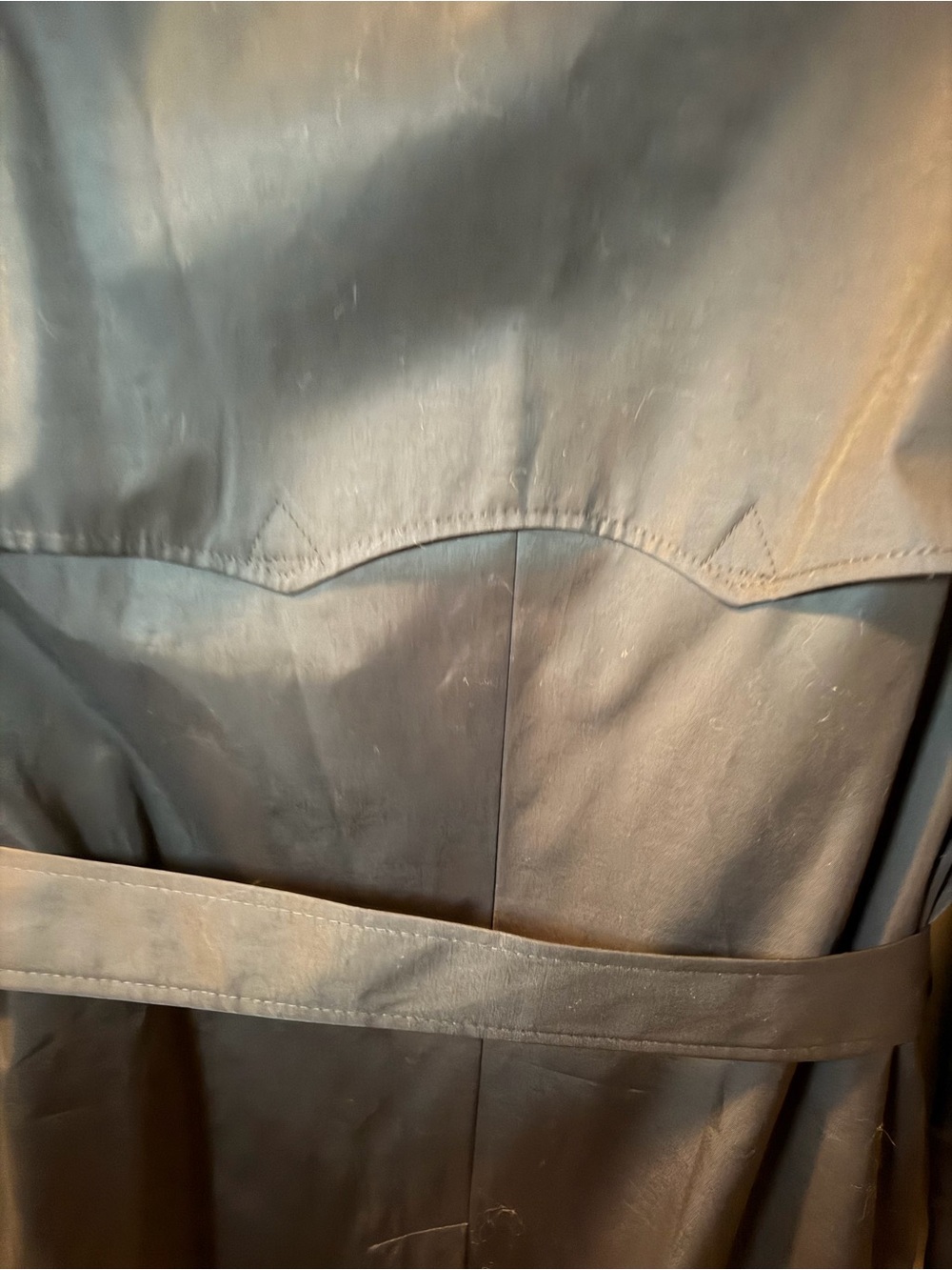 Ralph Lauren Black Double-Breasted Trench Coat with Belt - Picture 5 of 8